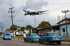 Air Force One Over Cuba, 03/20/2016