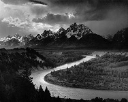 'The Tetons and the Snake River' by Ansel Adams (1902-84), 1942