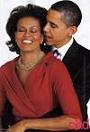 Barack Obama (1961-) and Michelle Obama (1964-) of the U.S.