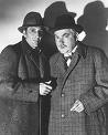 Basil Rathbone (1892-1967) and Nigel Bruce (1895-1953)