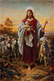 'The Good Shepherd' by Bernhard Plockhorst (1825-1907)