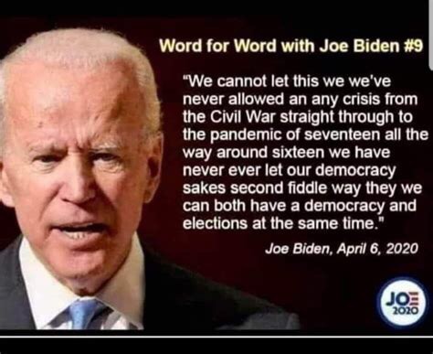 Word for Word with Joe Biden #9