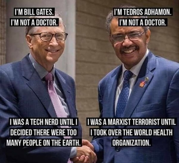 Bill Gates (1955-) and Tedros Adhanom (1965-)