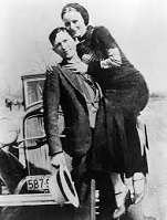 Bonnie Parker (1910-34) and Clyde Barrow (1909-34)