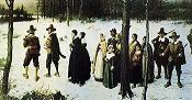 'Pilgrims Going to Church' by George Henry Boughton (1833-1905), 1867