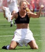 Brandi Chastain of the U.S. (1968-)