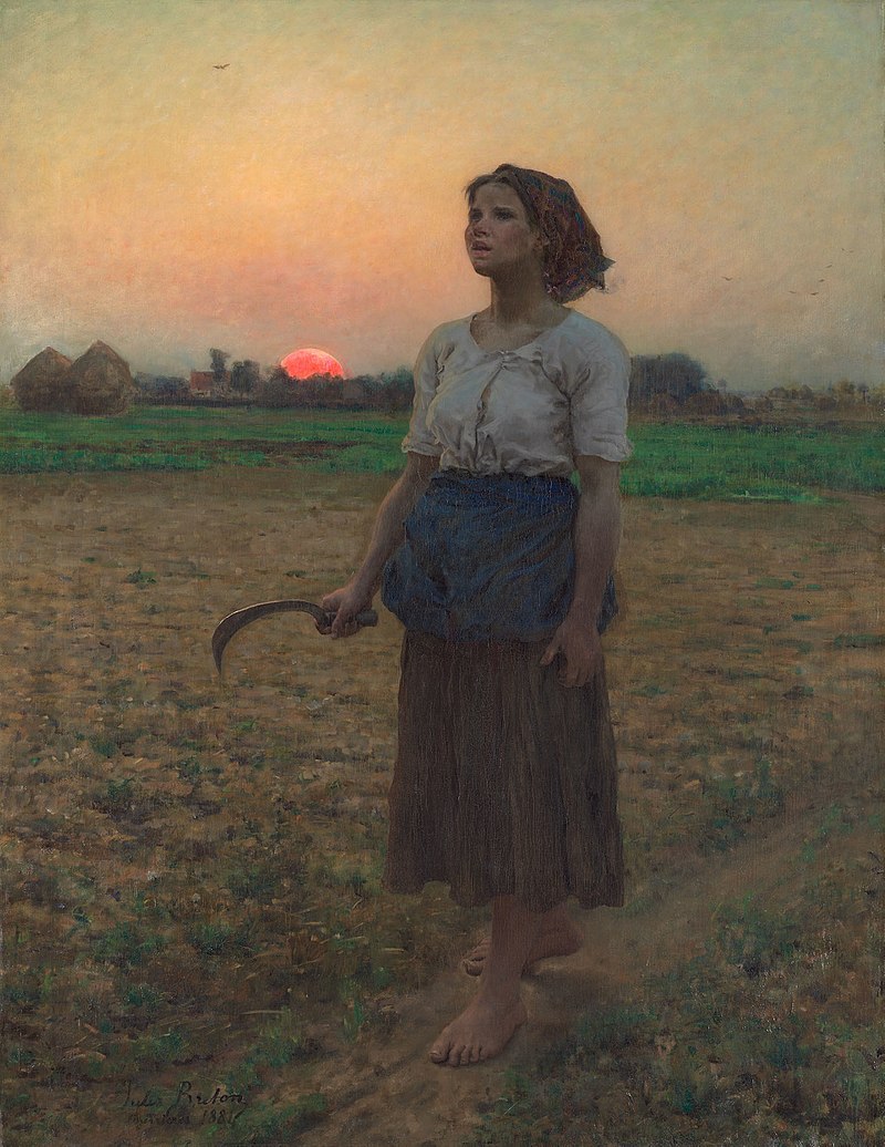 'The Song of the Lark' by Jules Breton (1827-1906), 1884