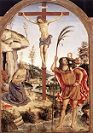 'The Crucifixion with St. Jerome and St. Christopher' by Pinturicchio (1454-1513), 1471