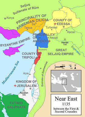 Crusader Map, 1135