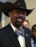 David Clarke of the U.S. (1956-)