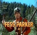 'Davy Crockett', starring Fess Parker (1924-), 1954-5