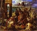 'Entry of the Crusaders into Constantinople, Apr. 12, 1204' by Eugene Delacroix, 1840