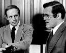 Richard Bruce 'Dick' Cheney (1941-) and Donald Henry Rumsfeld of the U.S. (1932-2021)