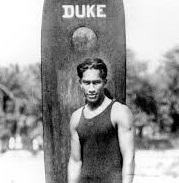 Duke Kahanamoku of the U.S. (1890-1968)