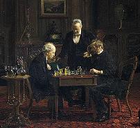 'The Chess Players' by Thomas Eakins (1844-1916), 1876