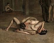 'Wrestlers' by Thomas Eakins (1844-1916), 1899