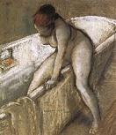 'Girl in a Bathtub', by Everett Shinn (1876-1953), 1903