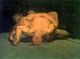 'The Wrestlers' by George Luks (1867-1933), 1905)