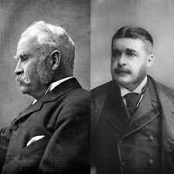 Sir William Schwenck Gilbert (1836-1911) and Sir Arthur Seymour Sullivan (1842-1900)