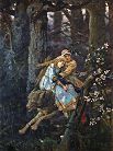 'Ivan Tsarevich Riding the Grey Wolf' by Viktor Vasnetsov (1848-1926), 1889