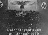 Hitler at the Reichstag, Jan. 30, 1939