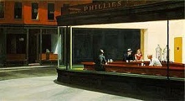 'Nighthawks' by Edward Hopper (1882-1967), 1942