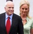 John McCain (1936-) and Cindy Lou McCain (1954-) of the U.S.