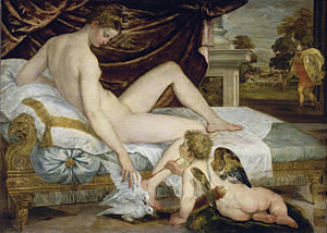 'Venus and Love' by Lambert Sustris (1515-84), 1554