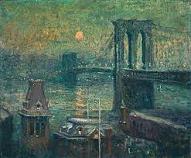 'Brooklyn Bridge' by Ernest Lawson (1873-1939), 1917