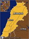 Map of Lebanon