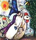 'Les Maries de la Tour Eiffel' by Marc Chagall (1887-1985), 1938