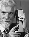 Martin Cooper (1926-) with the Motorola DynaTAC, 1973