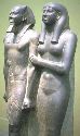 Egyptian Pharaoh Menkaura (d. -2474) and Khamerernebty II