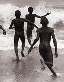 'Three Boys at Lake Tanganyika', by Martin Munkcsi (1896-1963), 1930
