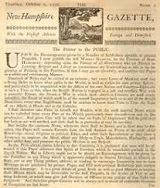 The New Hampshire Gazette, 1756
