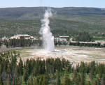 Old Faithful in Yellowstone Park