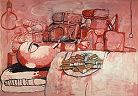 'Painting, Smoking, Eating' by Philip Guston (1913-80), 1937
