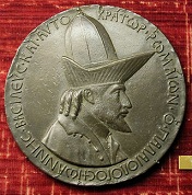 Portrait Medal of Byzantine Emperor John VIII Palaeologus by Pisanello (1395-1455), 1438