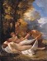 'Nymph and Satyrs' by Nicolas Poussin (1594-1665)