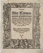 'Relation aller Frnemmen und gedenckwrdigen Historien', 1605
