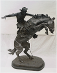 'The Bucking Broncho' by Frederic Remington (1861-1909), 1909