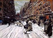 'Cross Streets of New York', by Everett Shinn (1876-1953), 1899