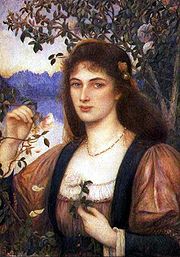 'A Rose from Armidas Garden' by Marie Spartali Stillman (1844-1927), 1894