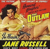 'The Outlaw', 1943, staring Jane Russell (1921-2011)