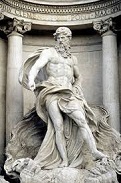 Neptune (Oceanus) in the Trevi Fountain, 1732-62