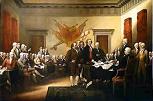 'Presentation of the Declaration of Independence for Signing, June 28, 1776' by John Trumbull (1756-1843), 1817