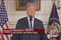 Pres. Trump withdrawing from Iranian nuclear deal, May 8, 2018