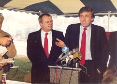 Donald Trump (1946-) in Portsmouth, N.H., Oct. 22, 1987