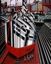 'Dazzle Ships in Drydock at Liverpool' by Edward Wadsworth, 1919
