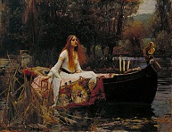 'The Lady of Shalott' by John William Waterhouse (1849-1917), 1888